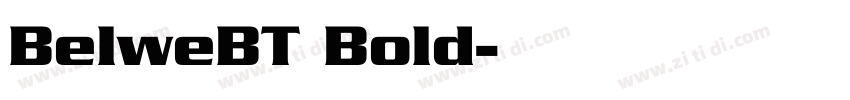 BelweBT Bold字体转换